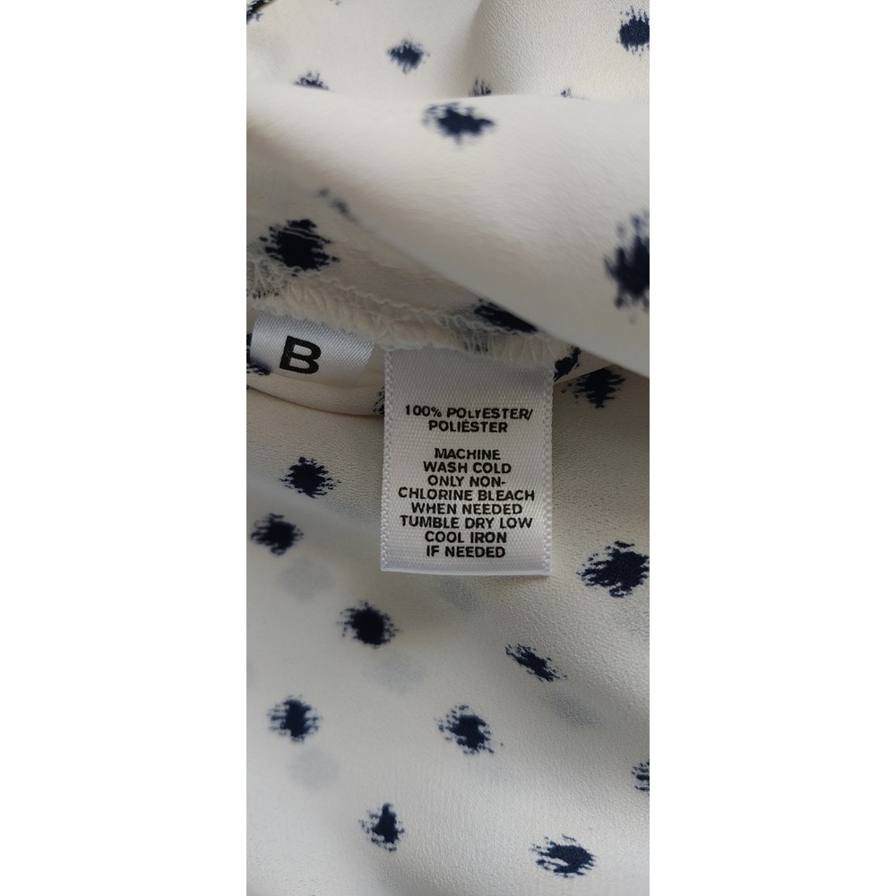 Ann Taylor LOFT Womens Medium Sleeveless Blouse Tank‎ Top All Over Polka Dot - Picture 7 of 8
